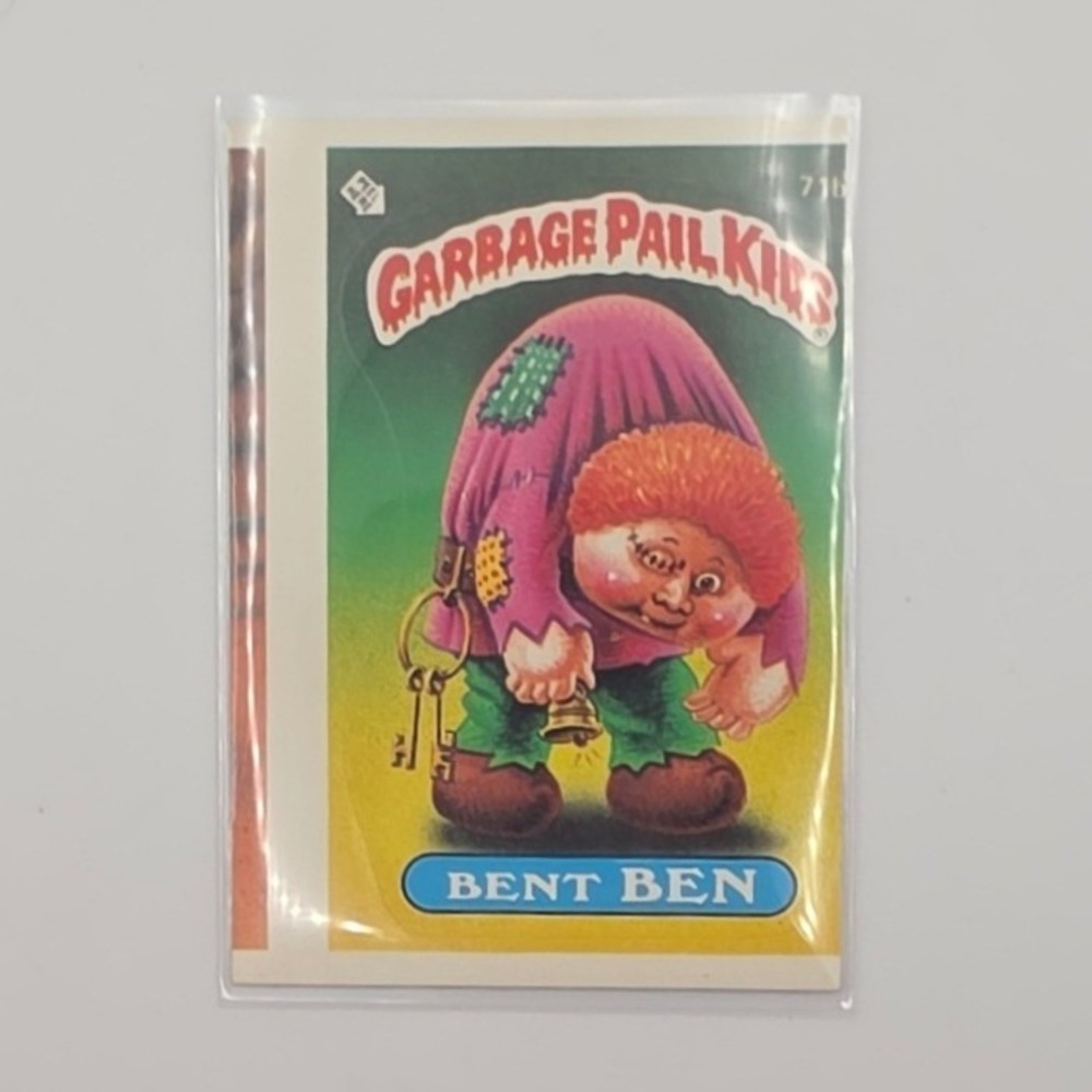 Topps Garbage Pail Kids OS2 Bent Ben Fair 71b Error Card Miscut